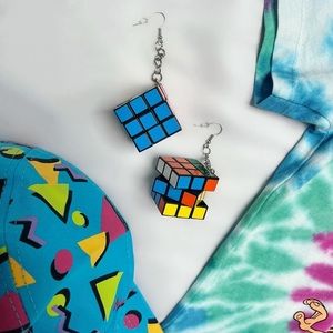 Rubix Cube Earrings